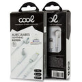 FONES DE OUVIDO C/ FIO LIGHTNING BRANCO COOL
