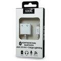 ADAPTADOR DE 3,5 MM COM CONECTOR BLUETOOTH DUPLO + CARGA DE RELÂMPAGO COOL