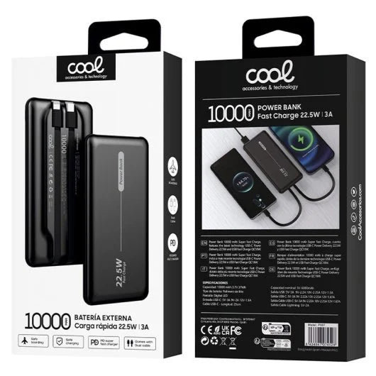 BATERIA EXTERNA UNIVERSAL POWER BANK COOL CONCEPT 10.000 MAH