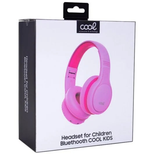 AUSCULTADORES ESTÉREO BLUETOOTH INFANTIS COOL KIDS ROSA