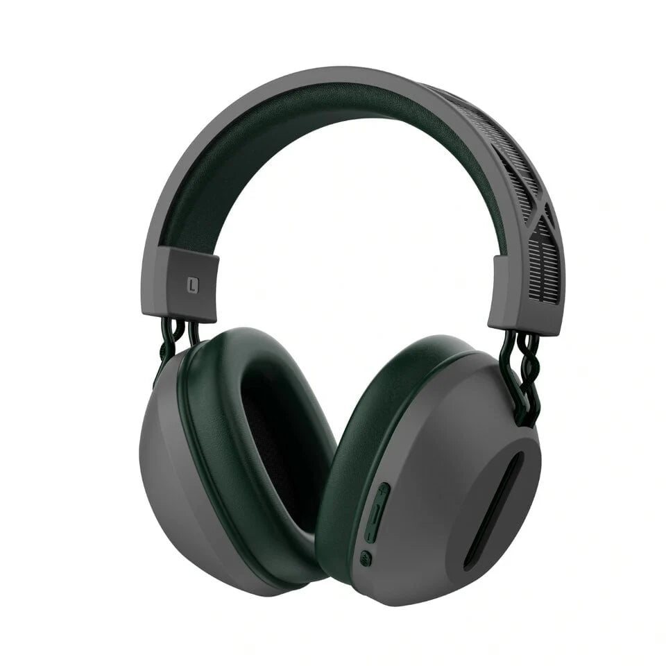 FONES DE OUVIDO WiWU TD-06C7 CANCELAMENTO RUIDO ATIVO ENERGIA SOLAR, CINZA/VERDE MILITAR