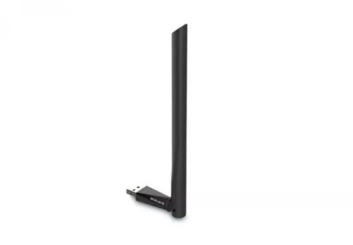 ADAPTADOR USB WI-FI DUAL BAND AC650 MERCUSYS MU6H - ATÉ 200 MBPS EM 2,4 GHZ, ATÉ 433 MBPS EM 5 GHZ - USB 2.0 - ALTO GANHO - ANTENA DE 5 DBI