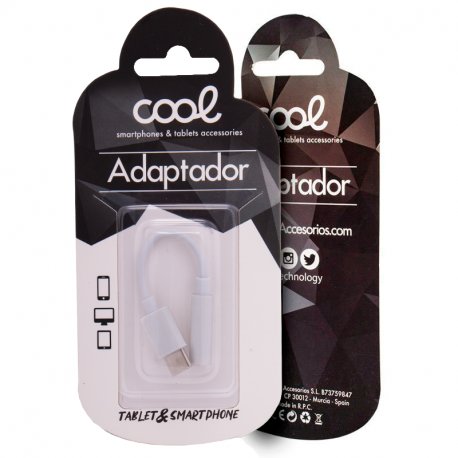 ADAPTADOR CONECTOR TIPO C PARA JACK 3,5 MM (DIGITAL) COOL (UNIVERSAL) PRETO
