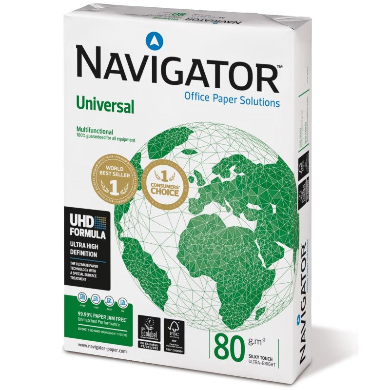 RESMAS DE PAPEL A4 80GM 500 FOLHAS NAVIGATOR